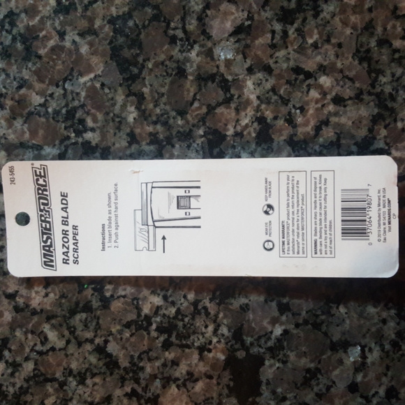 Masterforce Razor Blade Scraper 5 blades new 243-5455 MADE USA - Picture 3 of 4